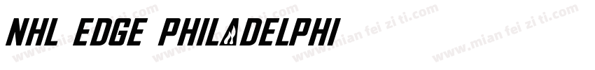 NHL Edge Philadelphi字体转换